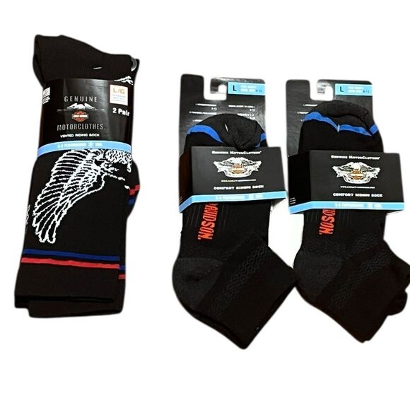 Harley-Davidson Multi-pack Sock Bundle, Size L, NWT - Picture 1 of 8